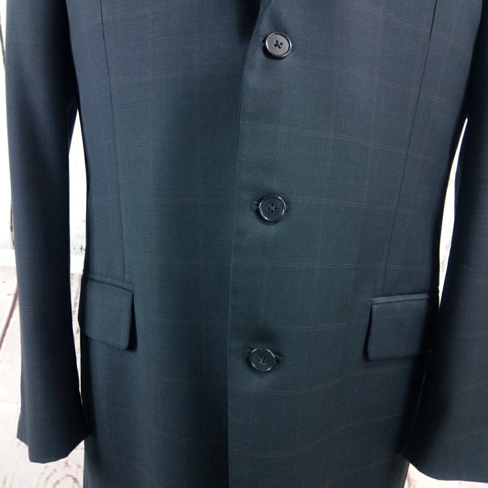 Joseph Abboud Nordstrom Blue Pane Suit Blazer Spor - image 4